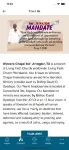 Winners Chapel Arlington,TX screenshot #2 for iPhone