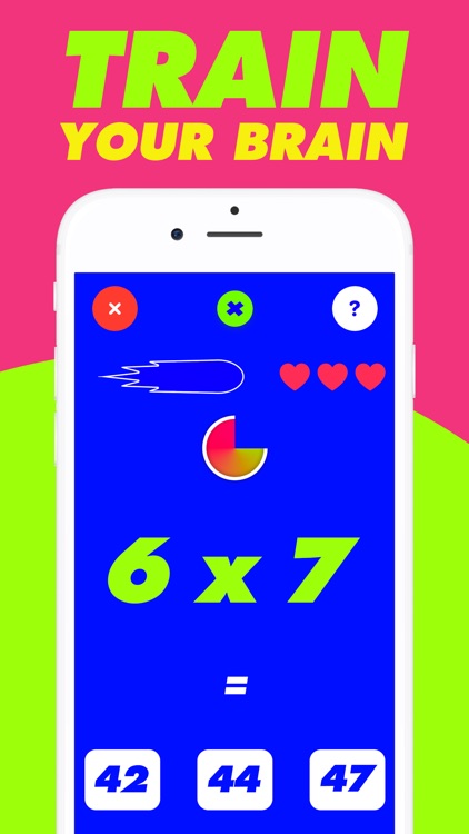Speed multiplication table app