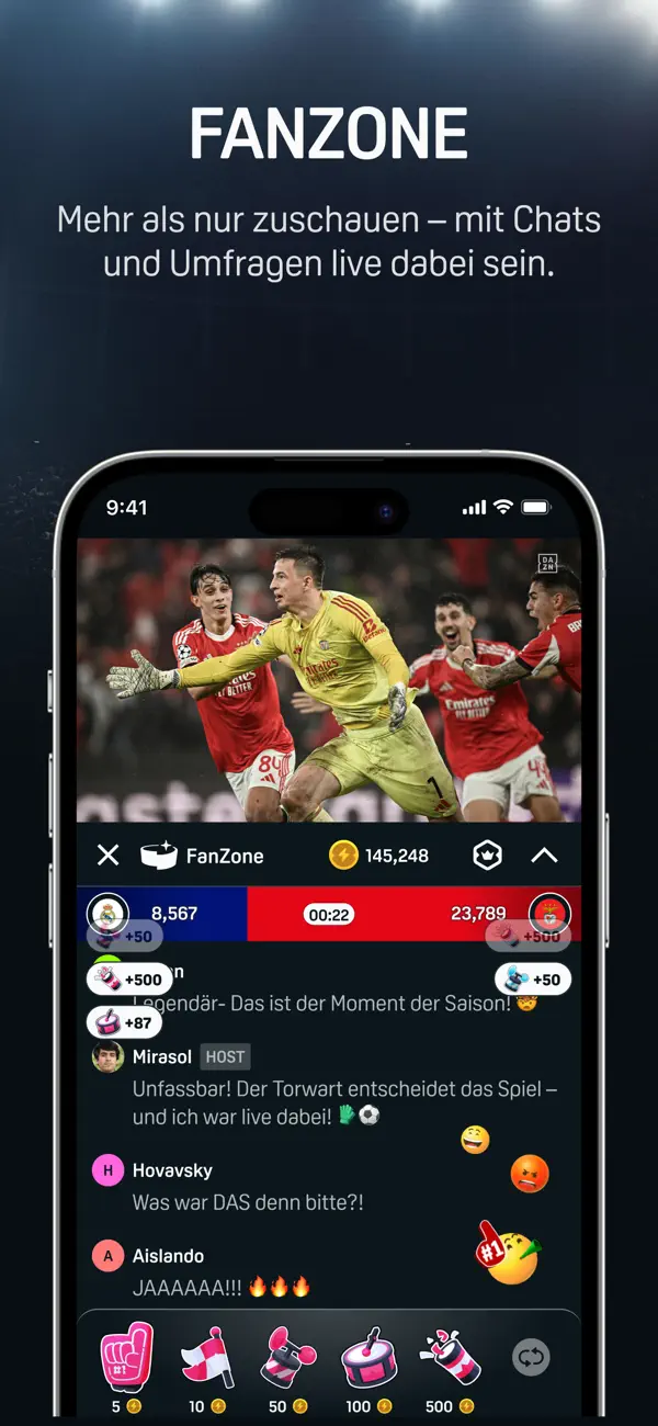 DAZN: Sport Live Streaming iPhone App Screenshot 8 – Sport
