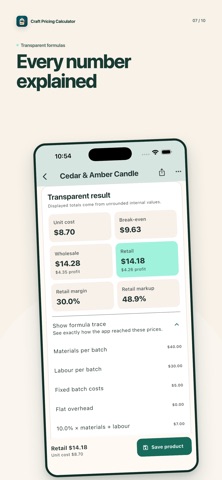 Craft Pricing Calculator App Screenshot 7 of 10