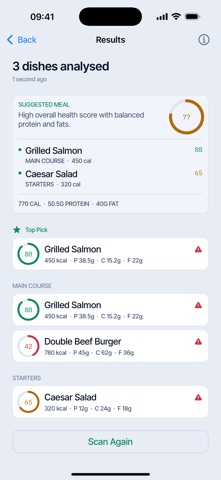 LeanMenu: Menu Calorie Scan Screenshot 1 of 5