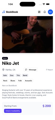 BookBook Gigs Screenshot 3 of 6