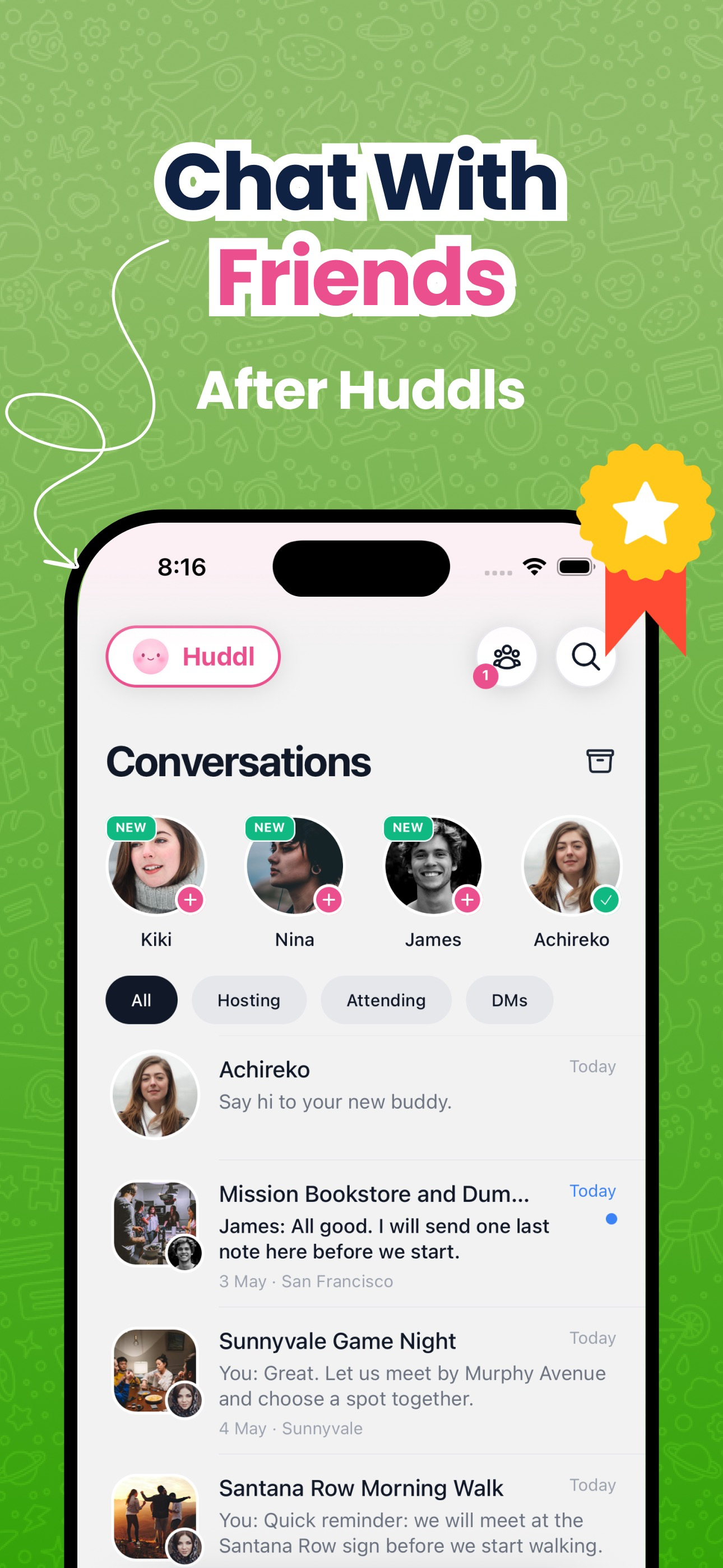 Huddl: Meet New People IRL screenshot 6