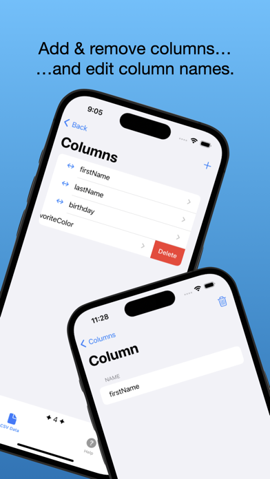 Screenshot 2 of CSV - Rows & Columns App