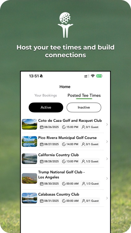 TTSharegolf: Book & Host