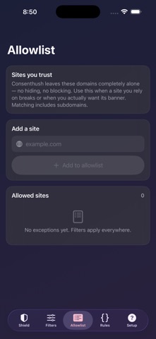 Consenthush: Content Blocker screenshot 5