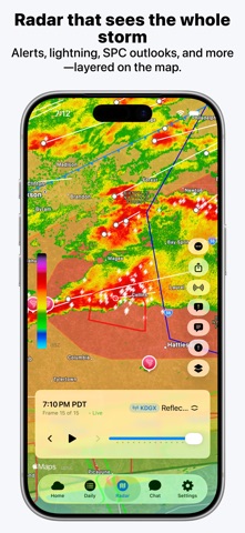 WeatherAI - Forecast & Radar iPhone screenshot