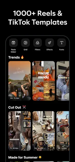 Muse: Reels Video Editor iPhone screenshot 1