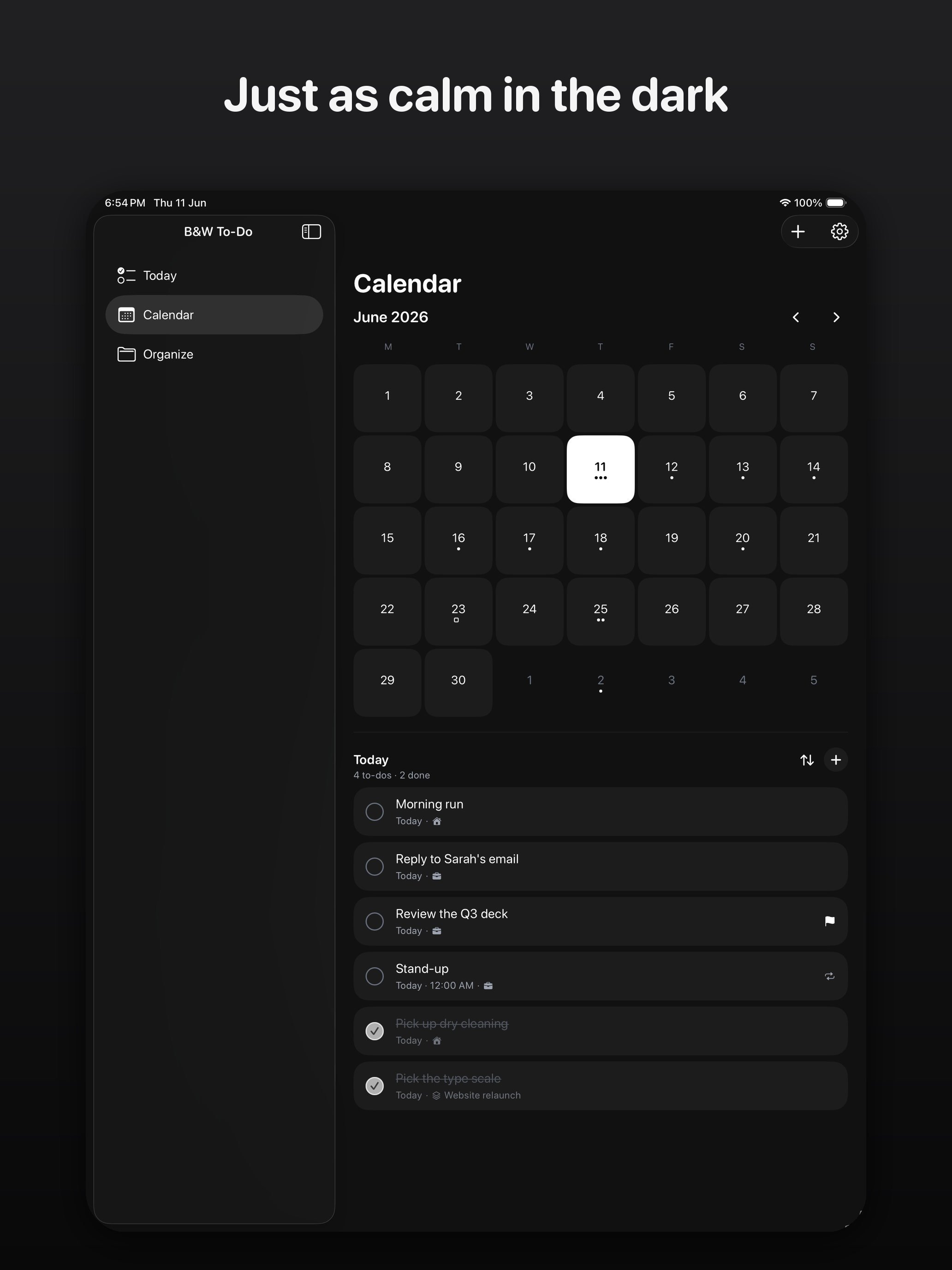 B&W To-Do screenshot 11