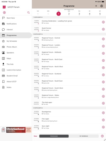 UCCF Forum iPad screenshot