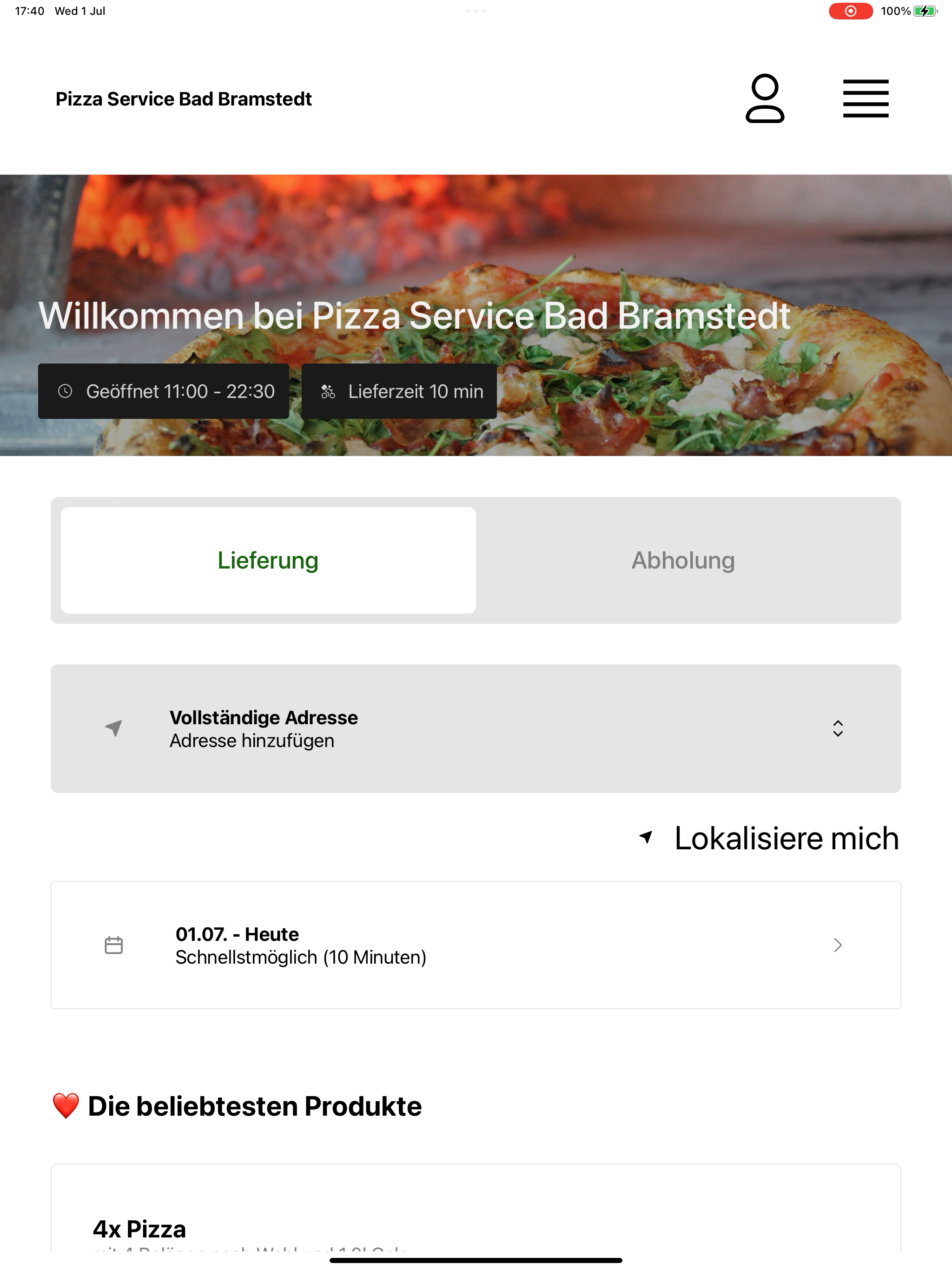 Pizza Service Bad Bramstedt screenshot 8