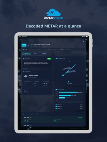 METAR Cloud iPad screenshot