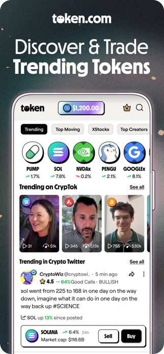 token.com - Crypto Trading Screenshot 1 of 8