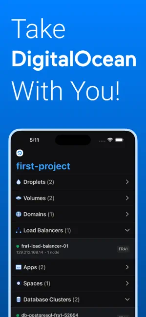 Digital Ocean Mobile — Ocean iPhone screenshot 1