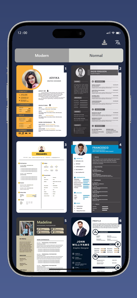 Resume maker - resume tool screenshot 2