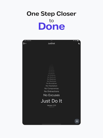 JustDoIt - To Do List iPad screenshot