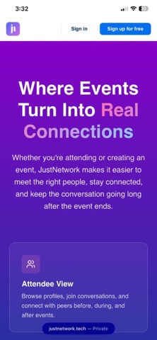 JustNetwork Screenshot 1 of 7