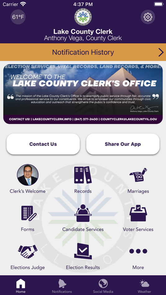 #1. Lake County Clerk Illinois (iOS) By: Lake County Clerk (IL)