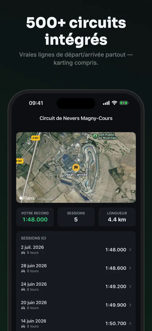 ApexLap sur iPhone : capture d’écran 5 sur 7