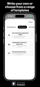Contract Composer AI Assistant screenshot