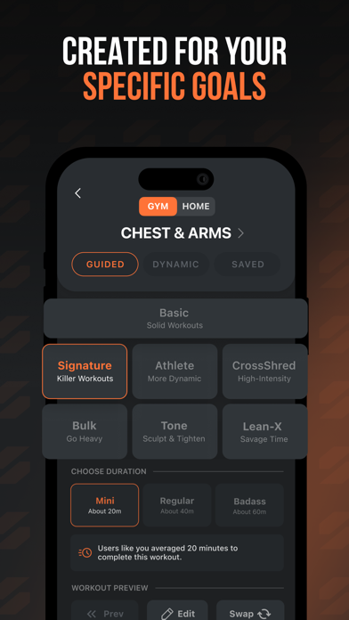 SHRED: Gym & Home Workouts Screenshot