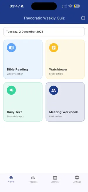 Theocratic Weekly Quiz (TWQ) screenshot 2