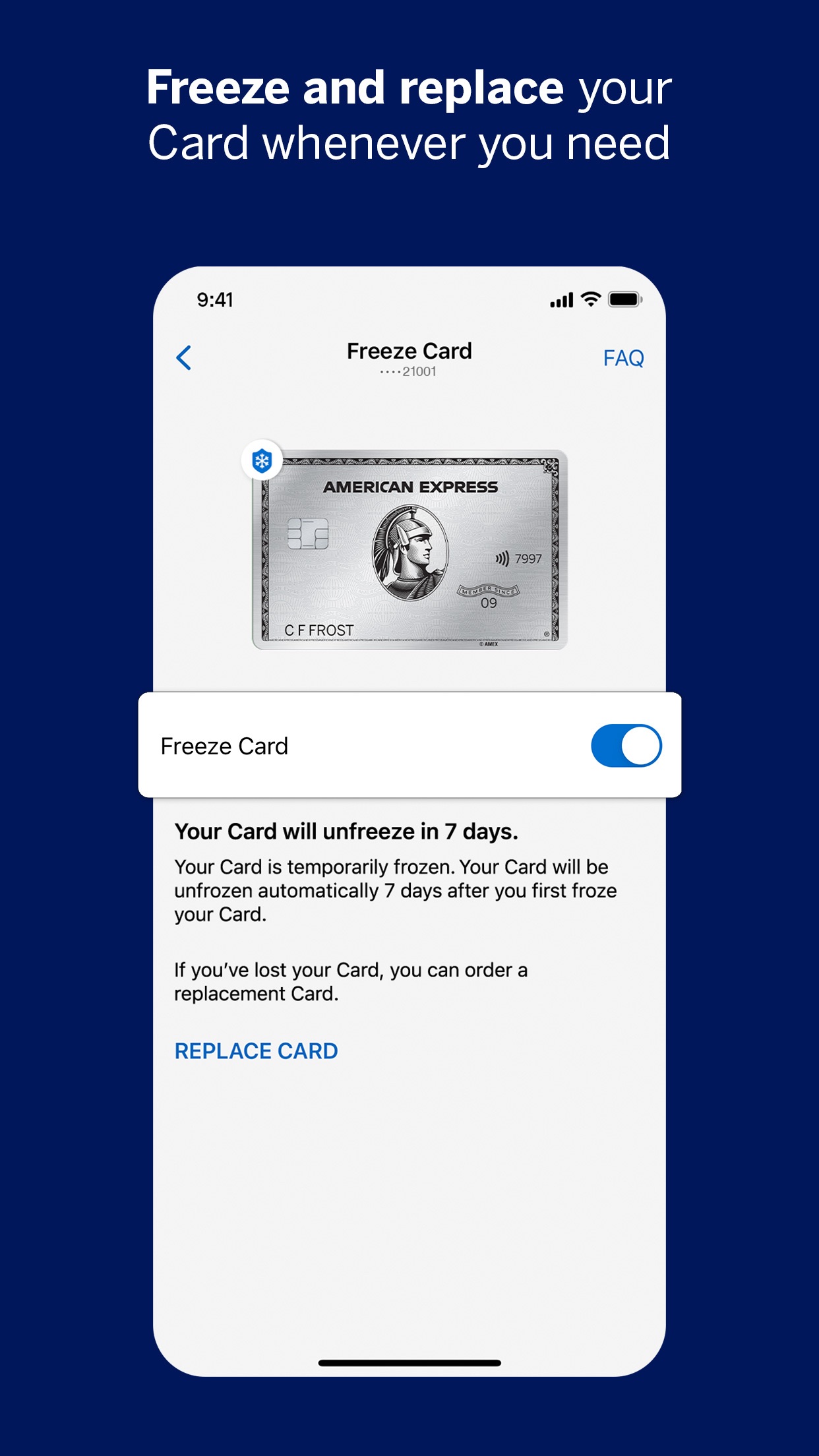 Amex screenshot 3