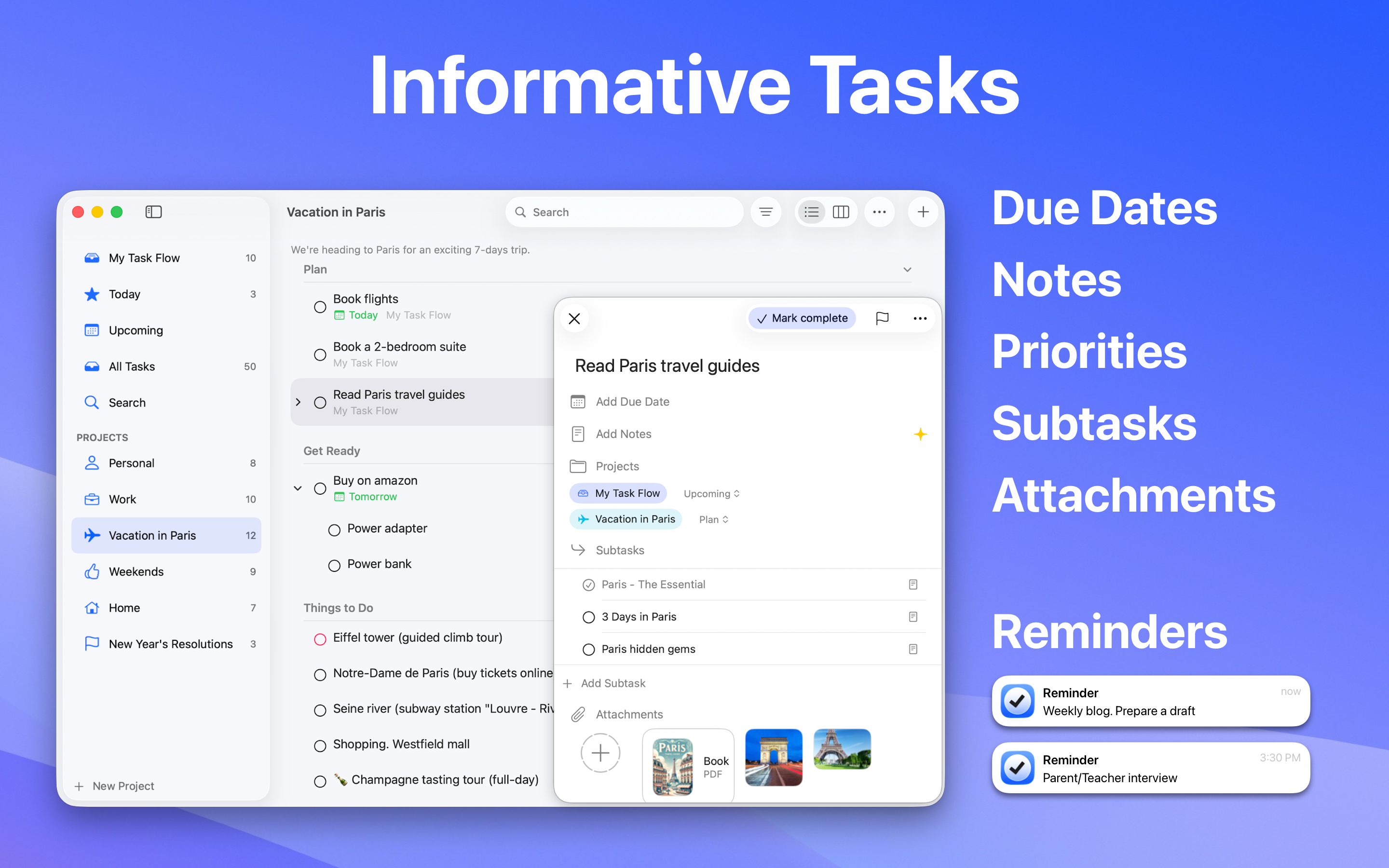 Task Flow: Tasks & Checklists