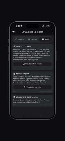 JavaScript Compiler(Pro) iPhone screenshot