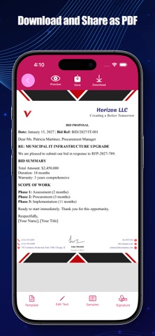 Letterhead Maker App. Screenshot 4 of 4