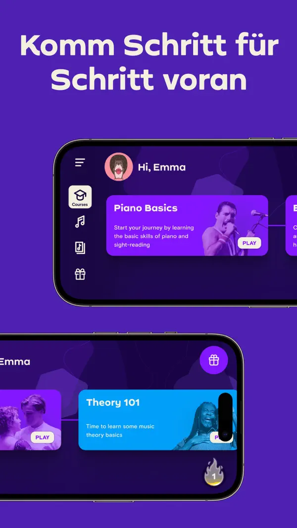 Simply Piano: Klavier lernen iPhone App Screenshot 3 – Bildung