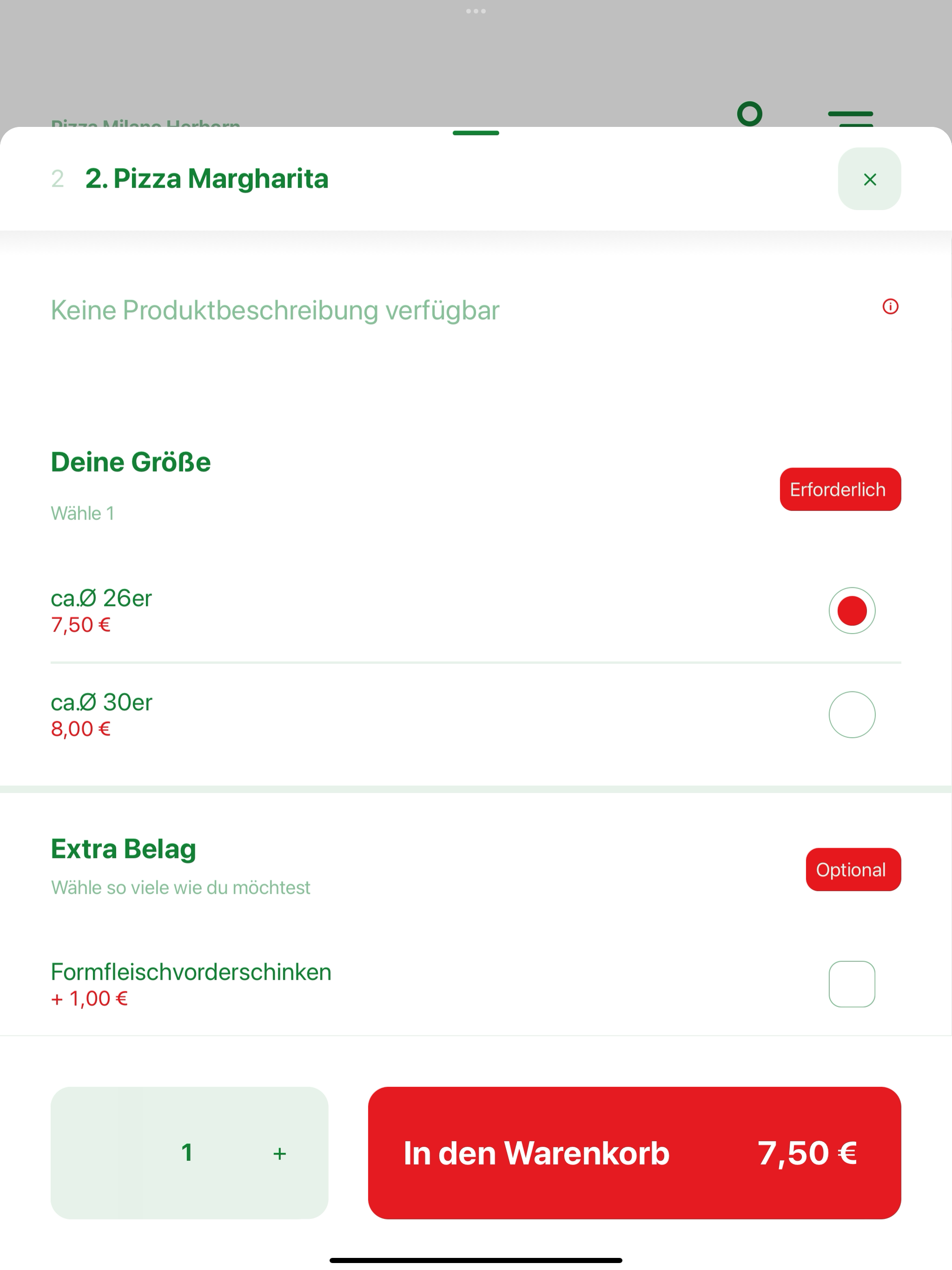 Pizza Milano Herborn