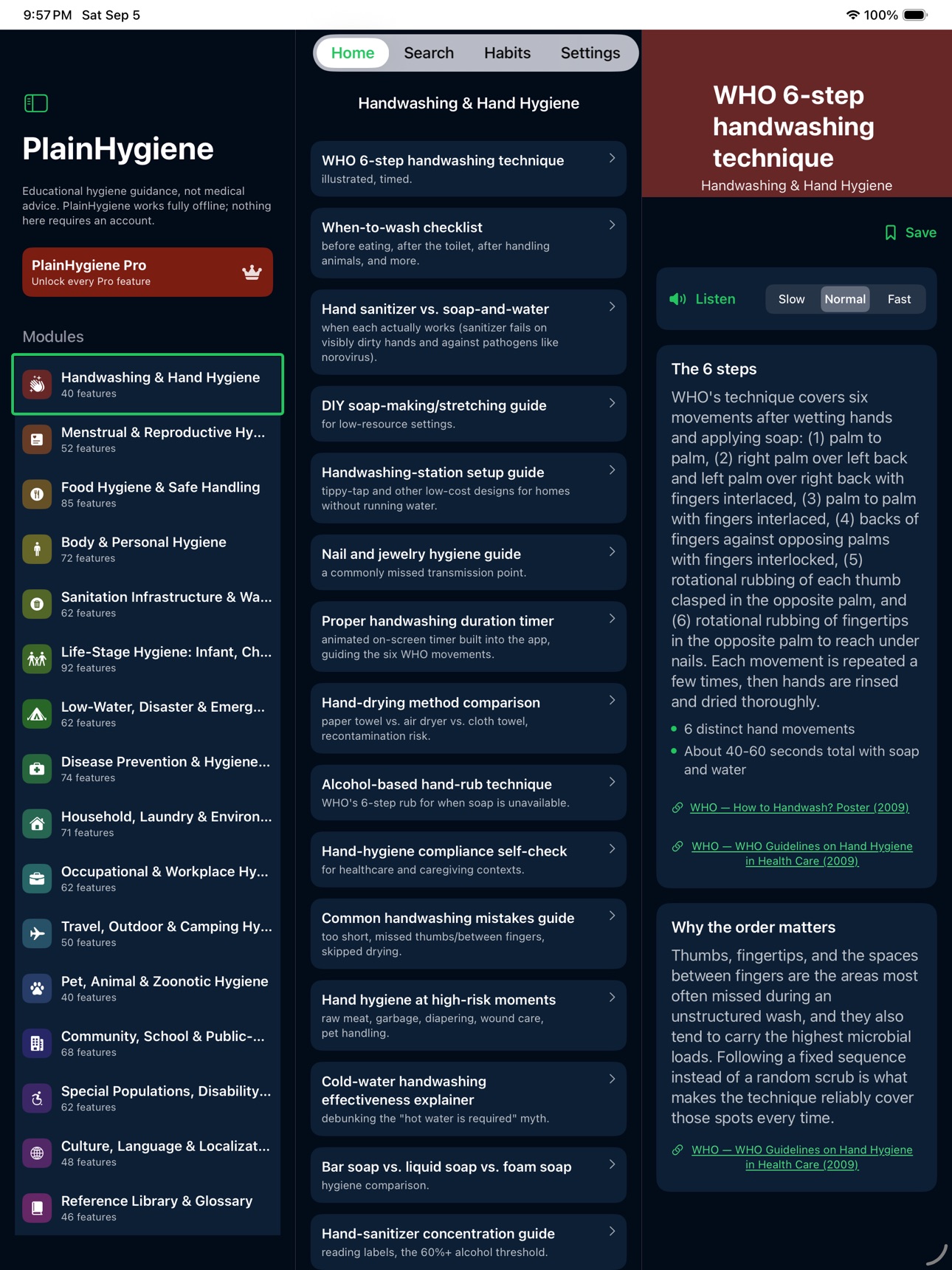 Screenshot 4 of PlainHygiene