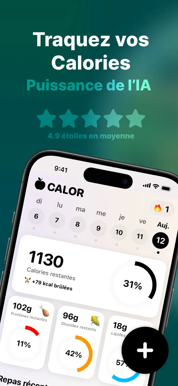 Screenshot #1 pour Calor IA #1 Suivi Poids Regime