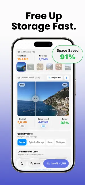 SmartSize: Photo Compressor screenshot 1