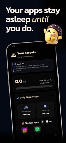 Sleep To Unlock Screen Time iPhone screenshot