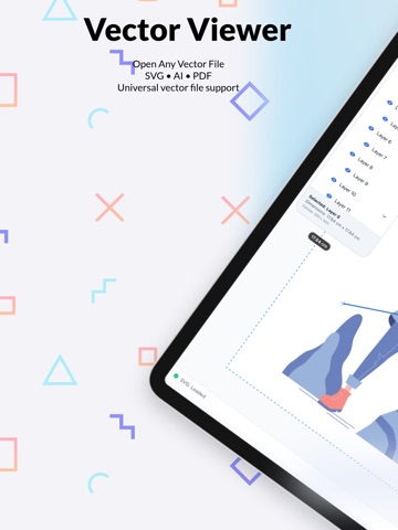 Vector Viewer: SVG DXF CAD PDF iPad screenshot