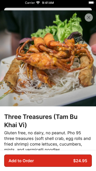 Pho 95 Denver iPhone screenshot 3 - Food & Drink app