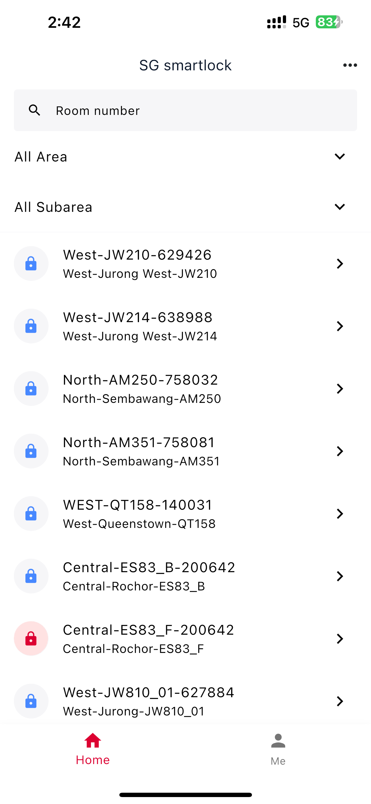 SG Smartlock App