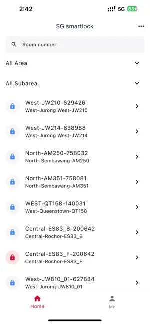 SG Smartlock App screenshot 3