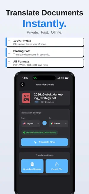 Document Translator: PDF, Word screenshot 1