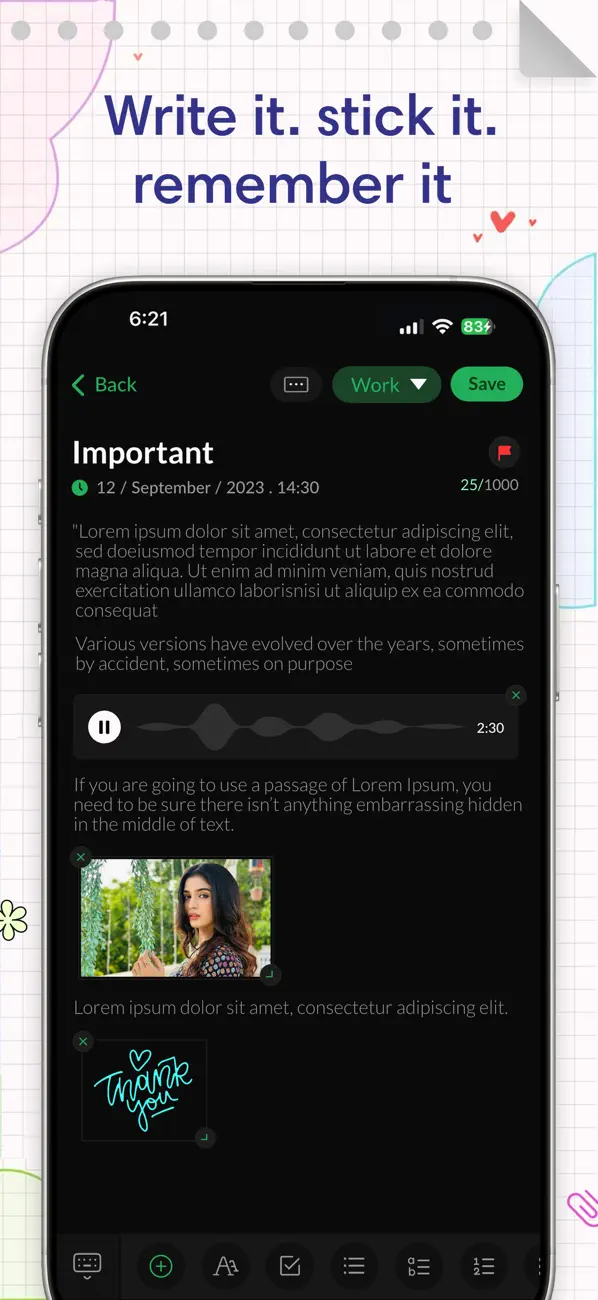 #6. Sticky Notes Simple Notes (iOS) Ved: Laxay Gajera