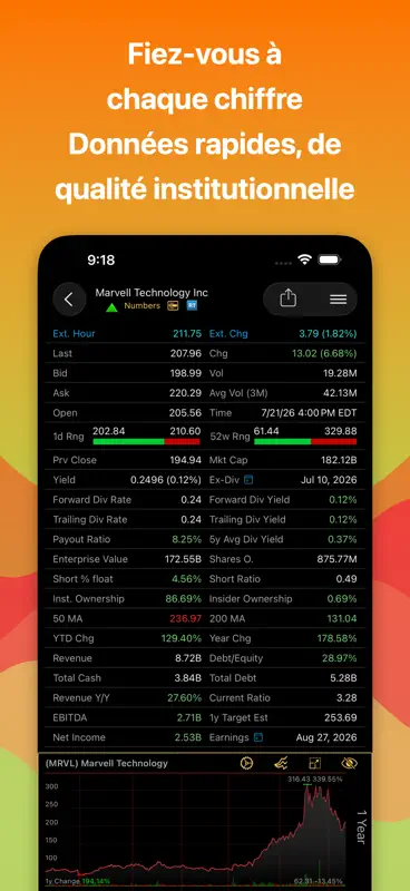 Stocks Live + Bourse Actions screenshot 10 of 10