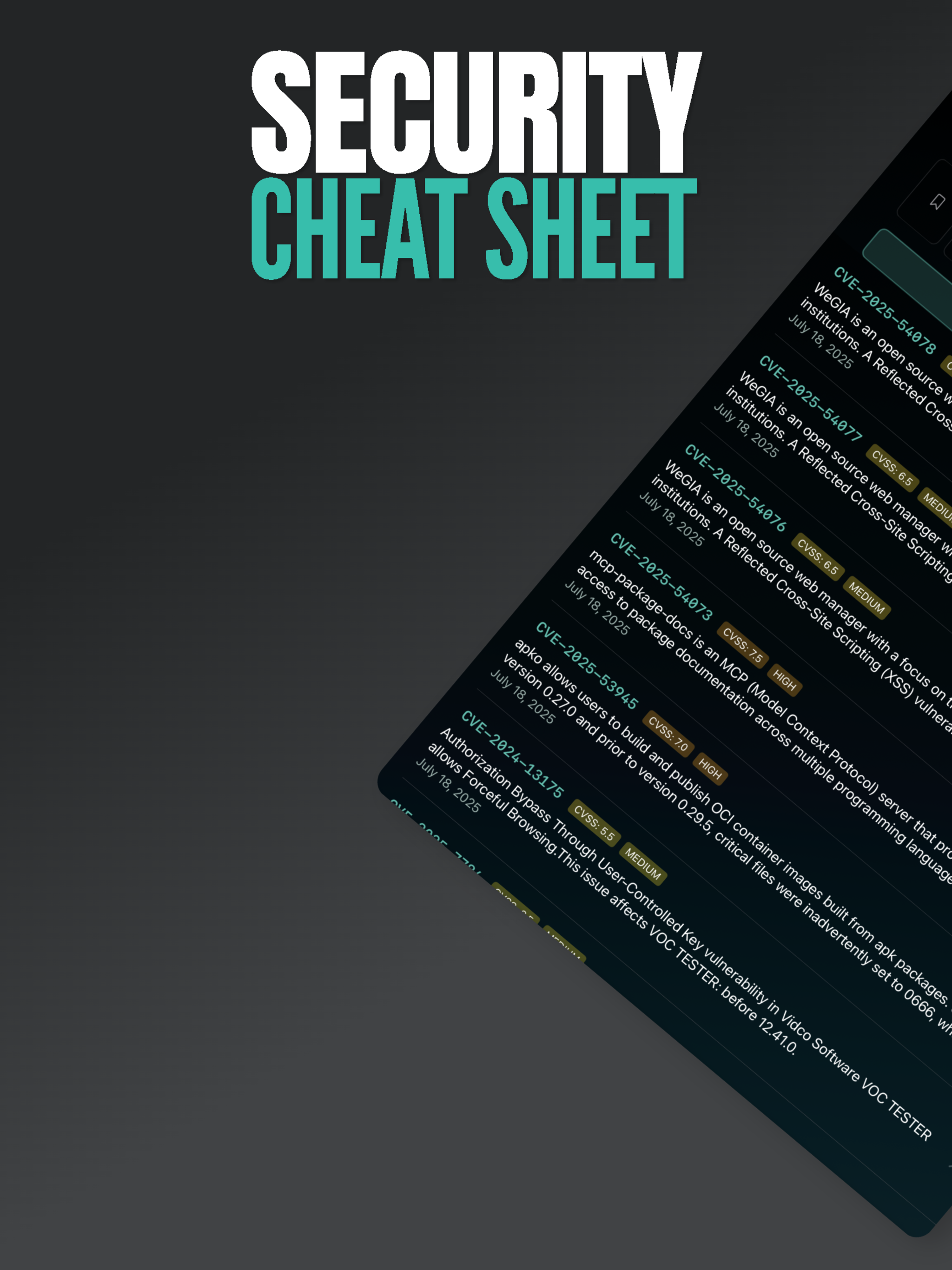 Cyber - Security Cheat Sheet