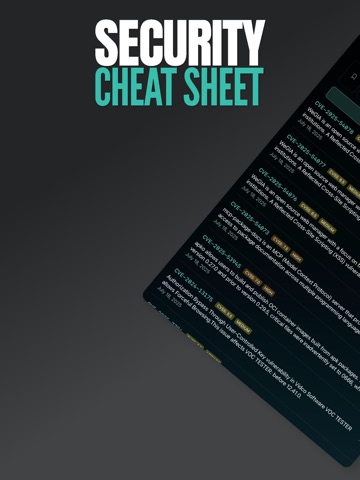 Cyber - Security Cheat Sheet iPad screenshot