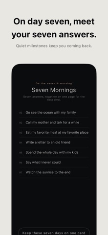 Memento Morning iPhone screenshot