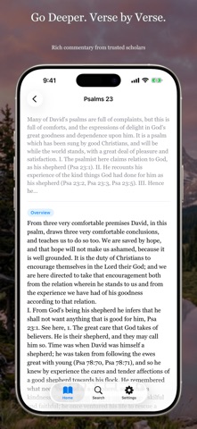 Bible Commentary Study iPhone screenshot