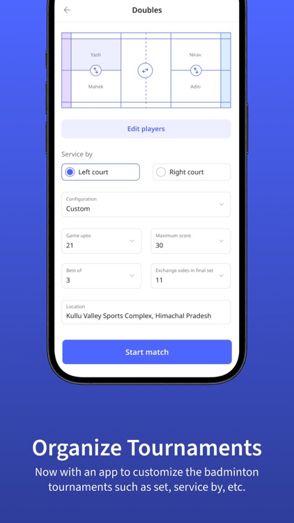 Spogenie-Badminton Scoring App