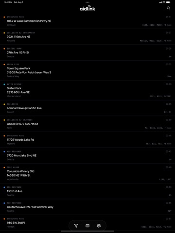 Aidlink iPad screenshot