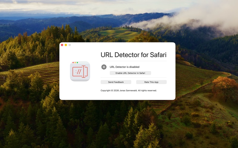 Screenshot #1 pour URL Detector for Safari